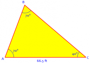 Oblique Triangles in Applications – The Math Doctors