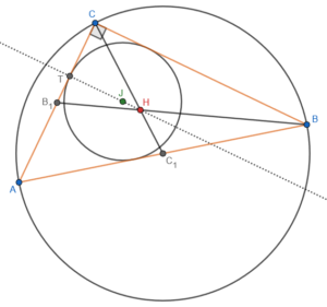 Two Triangle and Circle Problems – The Math Doctors